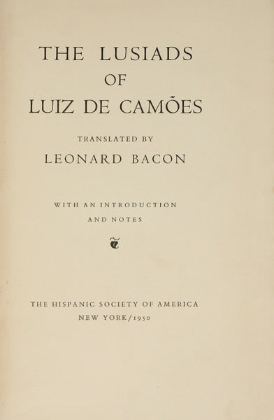 THE LUSIADS OF LUIZ DE CAMÃ•ES.