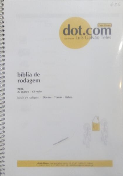 DOT.COM. BÃ?BLIA DE RODAGEM.