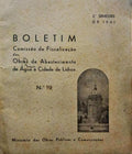 BOLETIM DA COMISSÃO DE FISCALIZAÇÃO DAS OBRAS DE ABASTECIMENTO DE Ã?GUA À CIDADE DE LISBOA, N.º 19, 1941.