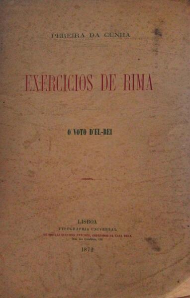 EXERCÃ?CIOS DE RIMA.