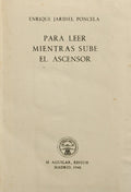 PARA LEER MIENTRAS SUBE EL ASCENSOR.