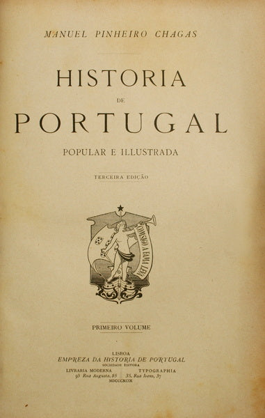 HISTÓRIA DE PORTUGAL, POPULAR E ILLUSTRADA.