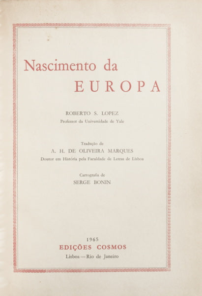 NASCIMENTO DA EUROPA.