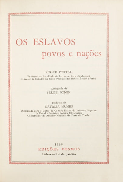 OS ESLAVOS. POVOS E NAÇÕES.