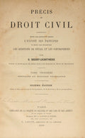 PRÉCIS DE DROIT CIVIL. [3 VOLUMES]