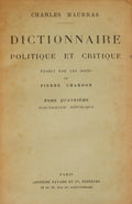 DICTIONNAIRE POLITIQUE ET CRITIQUE. TOME TROISIÈME.