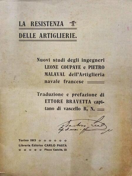 LA RESISTENZA DELLE ARTIGLIERIE.