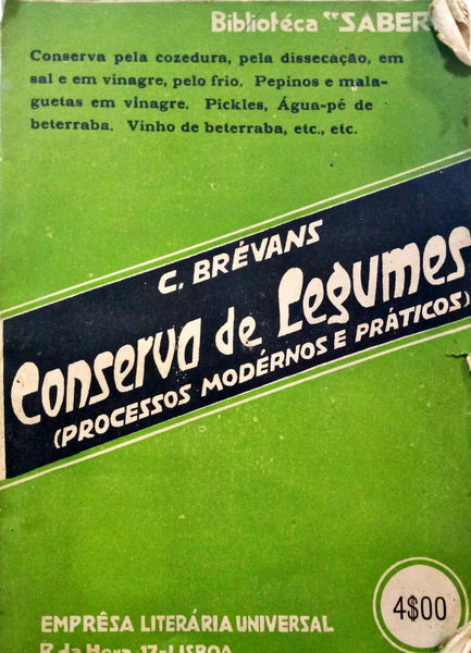 BRÉVANS. (C.) CONSERVA DE LEGUMES.