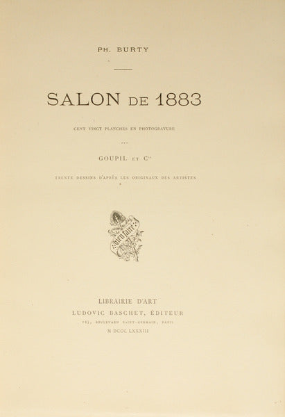 BURTY. (Ph.) SALON DE 1883.