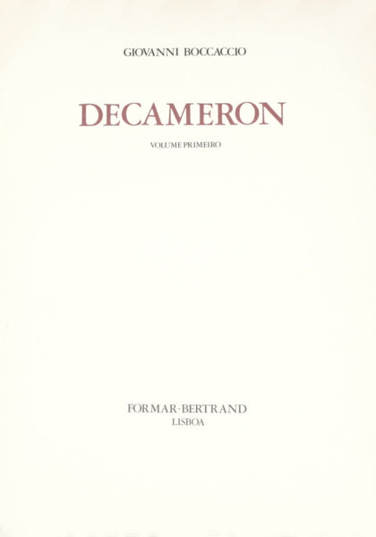 DECAMERON. [5 VOLS.]