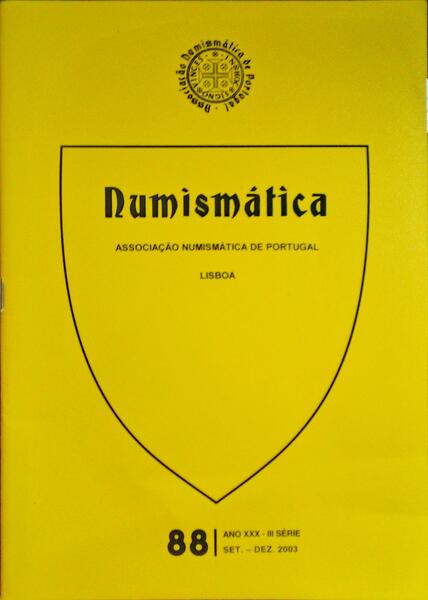 NUMISMÃ?TICA, ANO XXX - III SÉRIE, N.º 88, 2003.