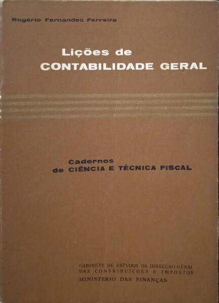 LIÇÕES DE CONTABILIDADE GERAL.