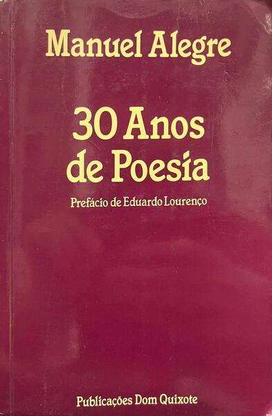 30 ANOS DE POESIA. [2.ª EDIÇAO]