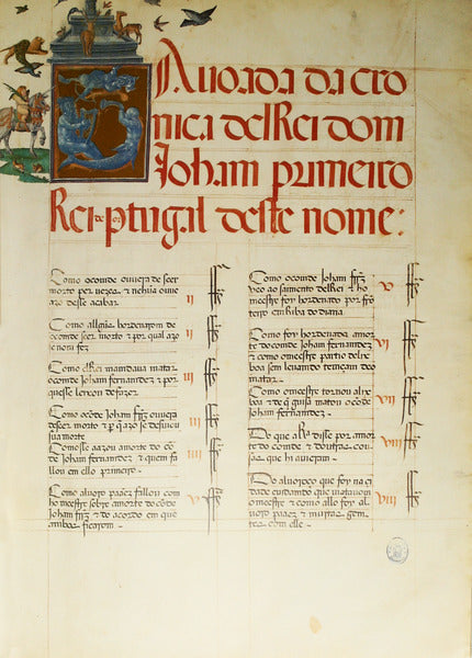 CRÃ“NICA DE D. JOÃƒO I. PRIMEIRA PARTE. [CÃ“DICE DA BNM. FAC-SMILE. 2 VOL, COM ESTANTE.].