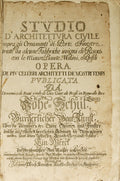 STUDIO D'ÃRCHITETTURA CIVILE SOPRA GLI ORNAMENTI DI PORTE E FINESTRE,