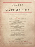 GAZETA DE MATEMÃ?TICA. [46 NÚMEROS]