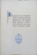 INAUGURAÇÃO DOS LABORATÓRIOS DE FÍSICA, QUÍMICA E CIÊNCIAS NATURAIS DOS ESTUDOS GERAIS UNIVERSITÁRIOS DE MOÇAMBIQUE.