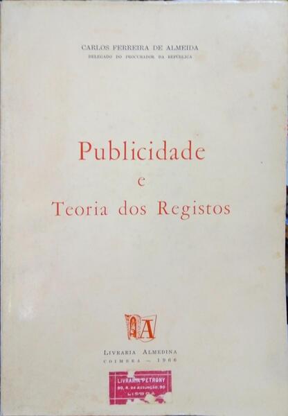PUBLICIDADE E TEORIA DOS REGISTOS.
