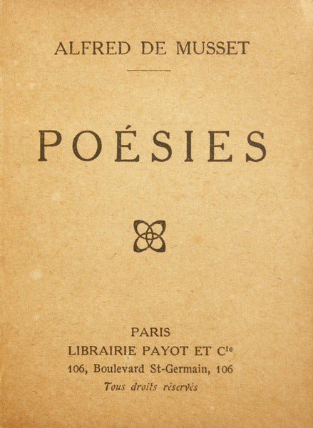 MUSSET. (Alfred) POÉSIES.
