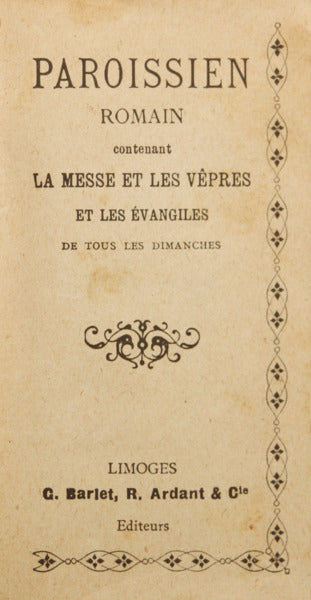 PAROISSIEN ROMAIN.