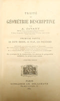 JAVARY. (A.) TRAITÉ DE GÉOMÉTRIE DESCRIPTIVE. [2 VOLUMES]
