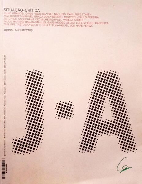JORNAL ARQUITECTOS, N.º 211, MAIO-JUNHO 2003. SITUAÇÃO-CRÍTICA.