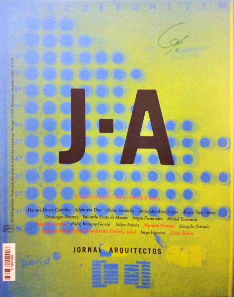 JORNAL ARQUITECTOS, N.º 208, NOVEMBRO-DEZEMBRO 2002. A CONDIÇÃO PÓS-MODERNA.