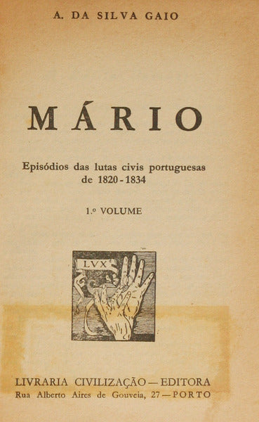 MÁRIO, [2 VOLS.]