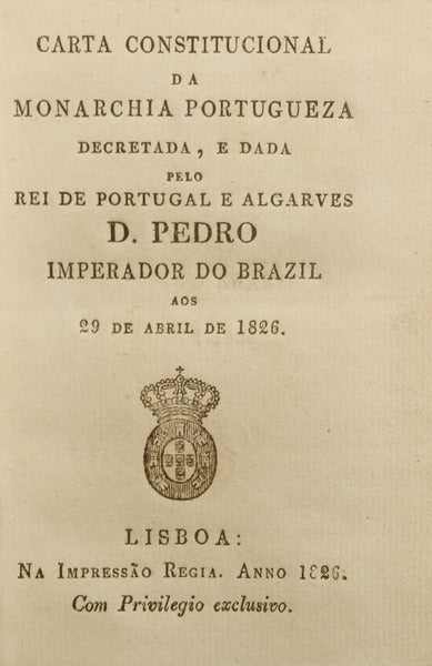 CARTA CONSTITUCIONAL DA MONARCHIA PORTUGUEZA [1826], [MINIATURA EM CAIXA]
