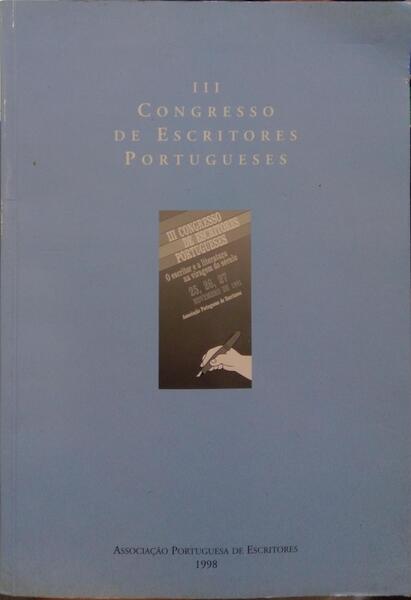 TERCEIRO CONGRESSO DE ESCRITORES PORTUGUESES.