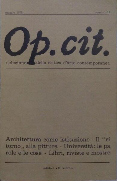 OP. CIT., N.ᵒˢ 33-57,1975-1983.