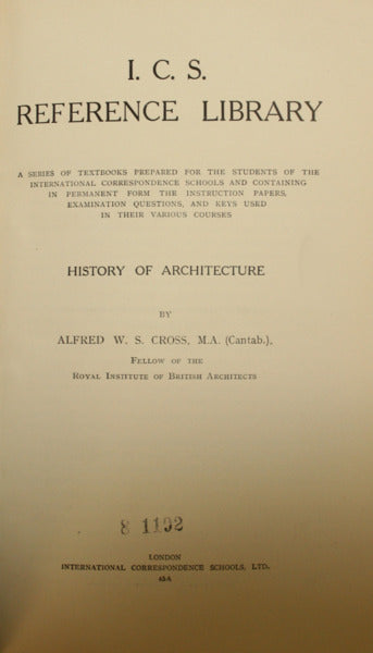 HISTORY OF ARCHITECTURE.