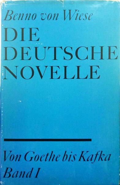 WIESE. (Benno von) DIE DEUTSCHE NOVELLE. [2 VOLUMES]