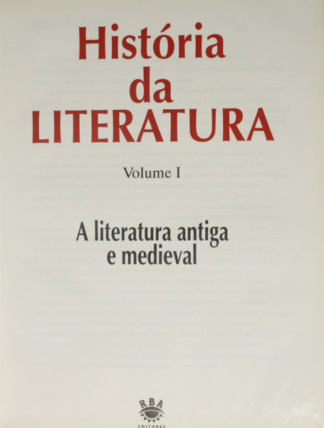 NOBRE. (José) HISTÓRIA DA LITERATURA. [5 VOLS.]