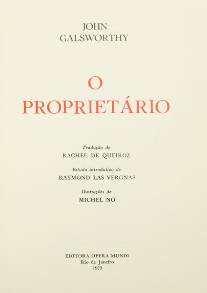 GALSWORTHY. (John) O PROPRIETÁRIO.