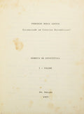 BORJA SANTOS. (Fernando) SEBENTA DE ESTATÍSTICA.