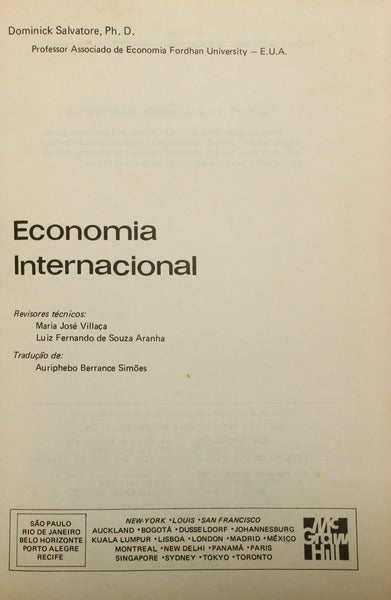 SALVATORE. (Dominick) ECONOMIA INTERNACIONAL.