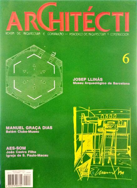 ARCHITÉCTI, N.º 06, NOVEMBRO 1990.