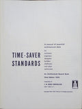 TIME-SAVER STANDARDS, A MANUAL OF ESSENTIAL ARCHITECTURAL DATA.