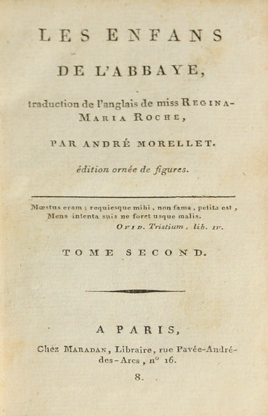 ROCHE. (Regina-Maria) LES ENFANS DE L'ABBAYE. [6 VOLUMES]