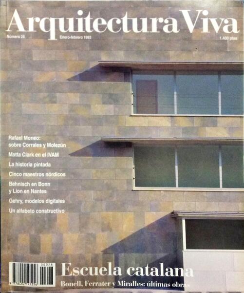 ARQUITECTURA VIVA, N.º 28, ENERO - FEBRERO 1993.