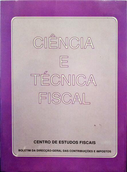 CIÊNCIA E TÉCNICA FISCAL, N.º 381, JANEIRO-MARÇO, 1996.