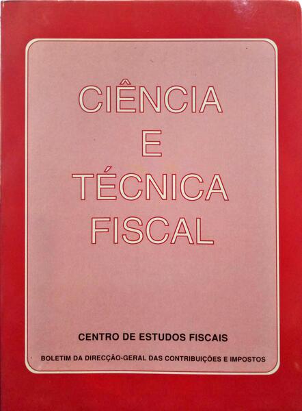 CIÊNCIA E TÉCNICA FISCAL, N.º 369, JANEIRO-MARÇO 1993.
