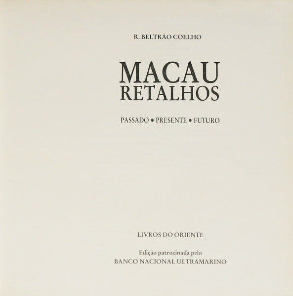 BELTRÃO COELHO. (R.) MACAU RETALHOS.