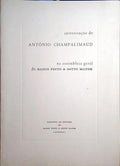 CHAMPALIMAUD. (António) INTERVENÇÃO DE ANTÓNIO CHAMPALIMAUD NA ASSEMBLEIA GERAL DO BANCO PINTO & SOTTO MAYOR.