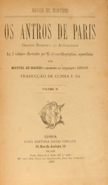 OS ANTROS DE PARIS. [5 VOLS.]