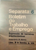 SEPARATA 6. BOLETIM DO TRABALHO E EMPREGO.