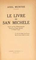 MUNTHE. (Axel) LE LIVRE DE SAN MICHELE.