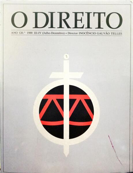 DIREITO (O), ANO 120.º, III-IV, JULHO-DEZEMBRO 1988.