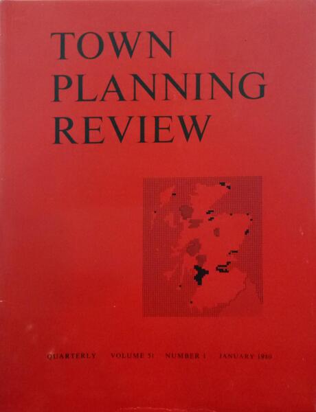 TOWN PLANNING REVIEW VOL. 51, N.ºS 1-4, JANUARY-OCTOBER, 1980. [4 VOLS.]